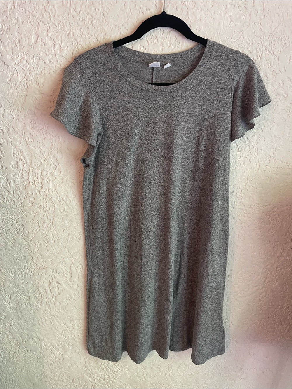GAP Heather Gray Short Sleeve Swing Dress
